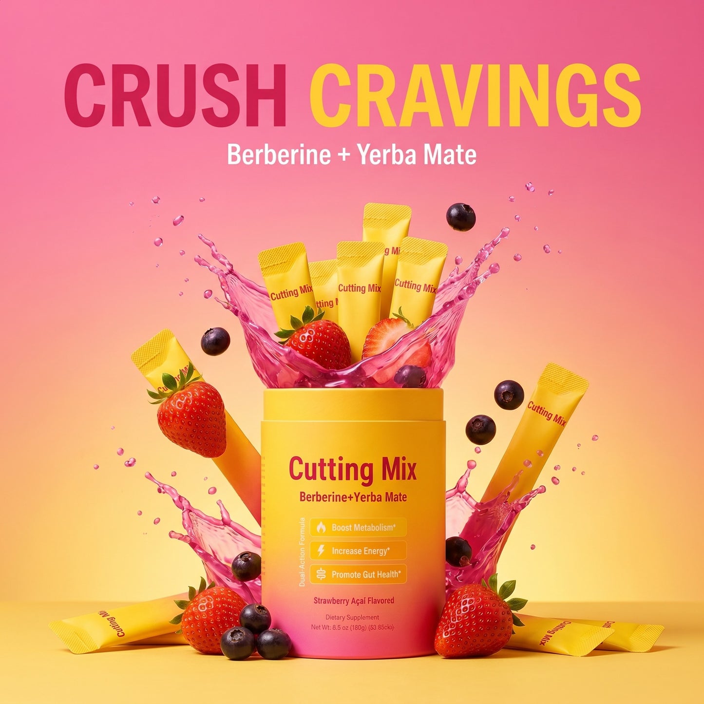 Ritlyn Ritual Mix Strawberry Acai clean daily wellness drink mix